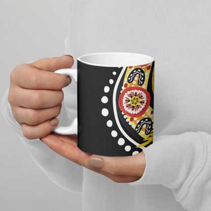 Australia Bushfire Aboriginal Personalised Ceramic Mug Bush Fire Dreaming