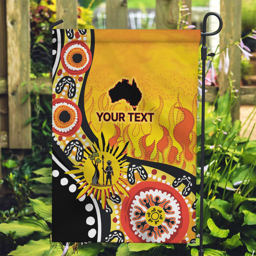 Australia Bushfire Aboriginal Personalised Garden Flag Bush Fire Dreaming