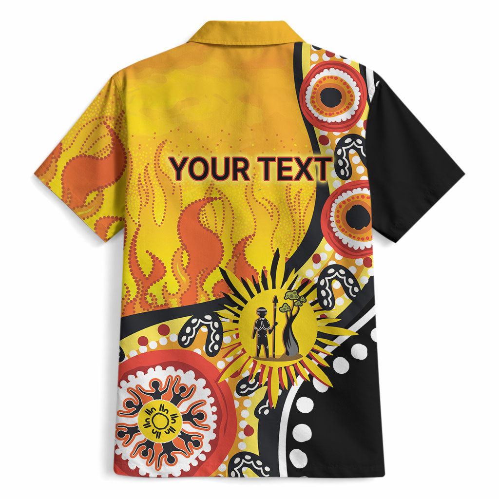 Australia Bushfire Aboriginal Personalised Hawaiian Shirt Bush Fire Dreaming