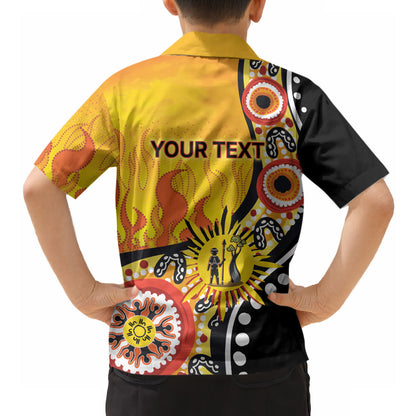 Australia Bushfire Aboriginal Personalised Hawaiian Shirt Bush Fire Dreaming