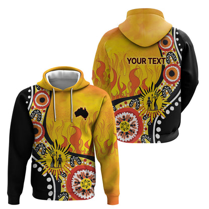 Australia Bushfire Aboriginal Personalised Hoodie Bush Fire Dreaming