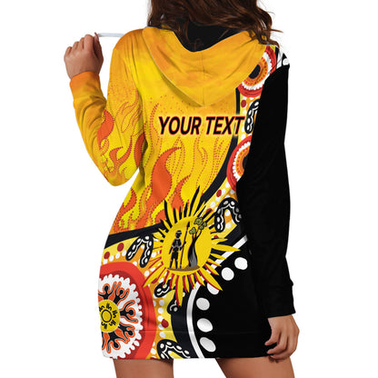 Australia Bushfire Aboriginal Personalised Hoodie Dress Bush Fire Dreaming