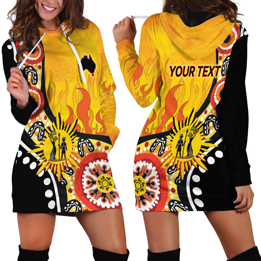 Australia Bushfire Aboriginal Personalised Hoodie Dress Bush Fire Dreaming