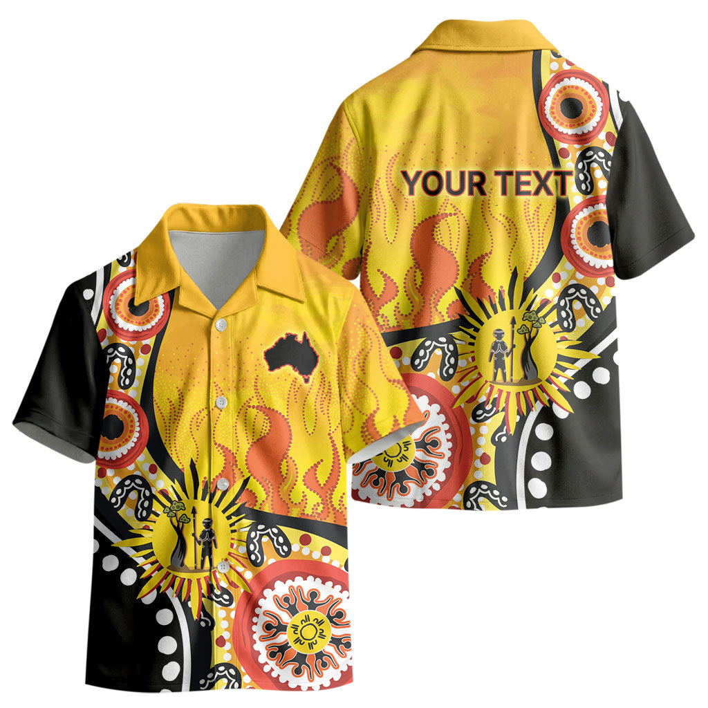Australia Bushfire Aboriginal Personalised Kid Hawaiian Shirt Bush Fire Dreaming