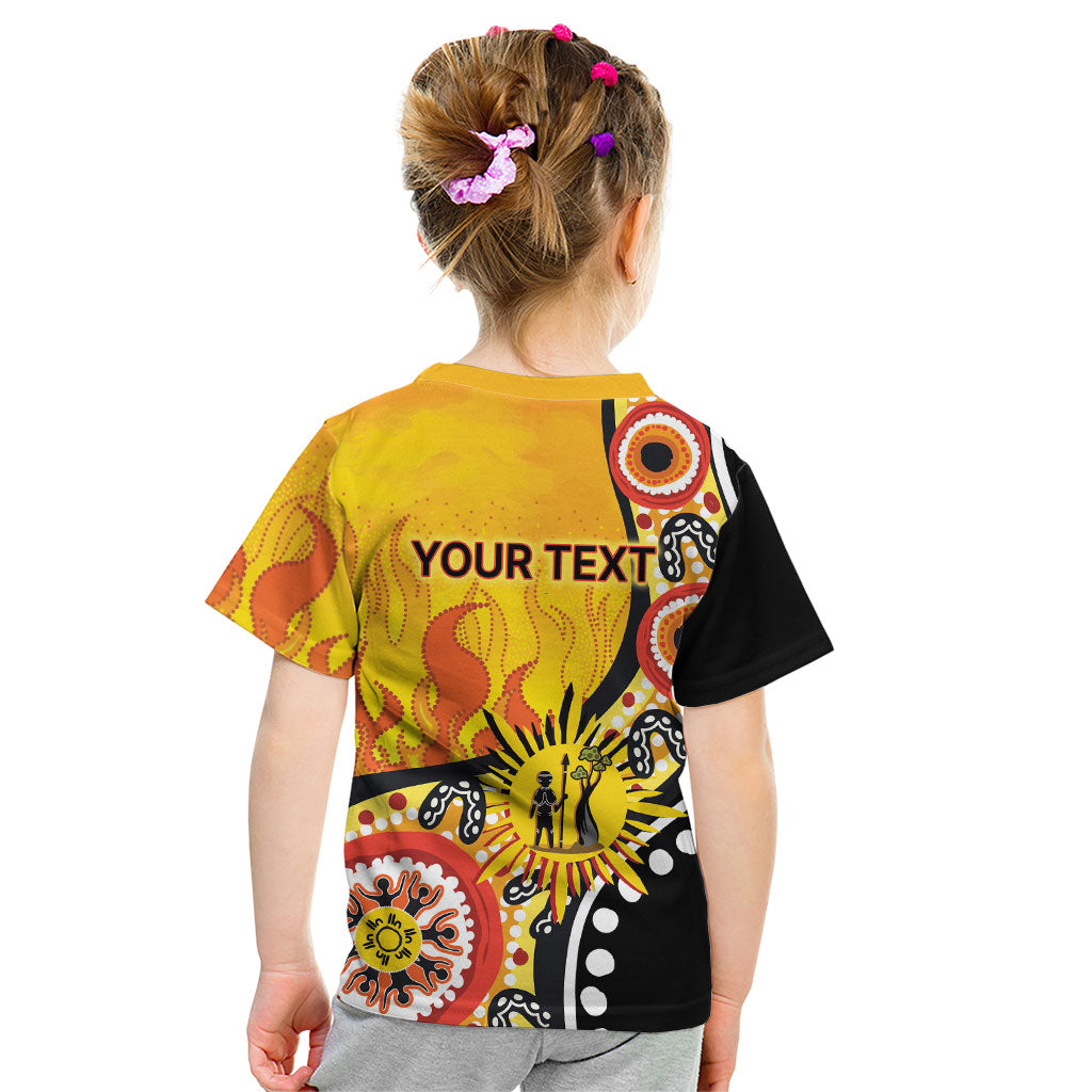 Australia Bushfire Aboriginal Personalised Kid T Shirt Bush Fire Dreaming