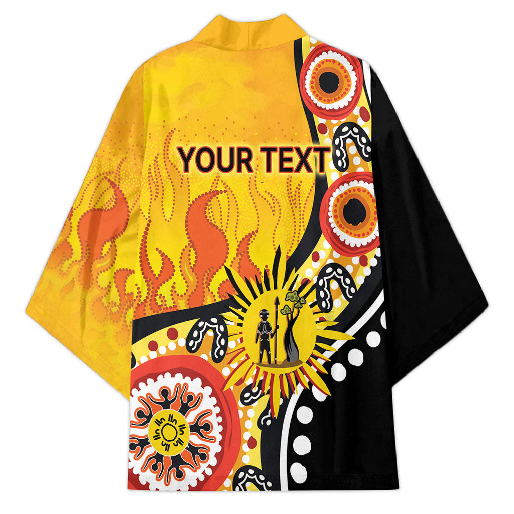 Australia Bushfire Aboriginal Personalised Kimono Bush Fire Dreaming