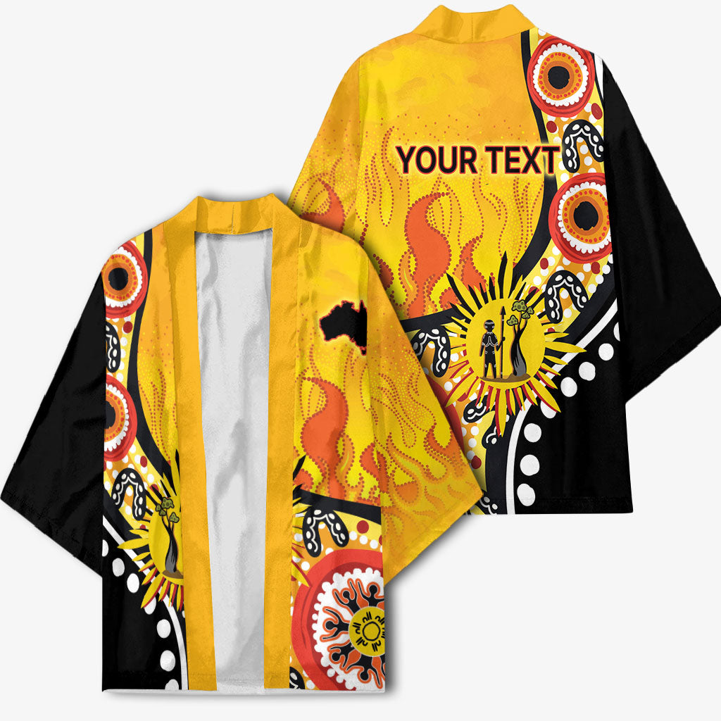 Australia Bushfire Aboriginal Personalised Kimono Bush Fire Dreaming