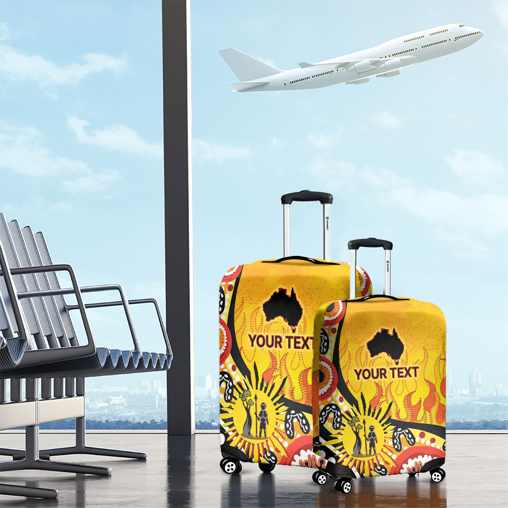 Australia Bushfire Aboriginal Personalised Luggage Cover Bush Fire Dreaming
