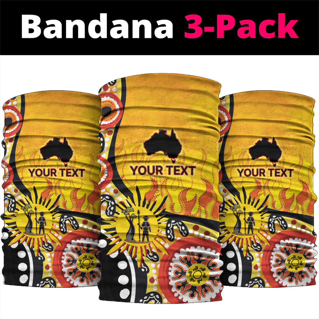 Australia Bushfire Aboriginal Personalised Neck Gaiter Bush Fire Dreaming