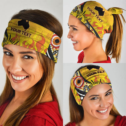Australia Bushfire Aboriginal Personalised Neck Gaiter Bush Fire Dreaming
