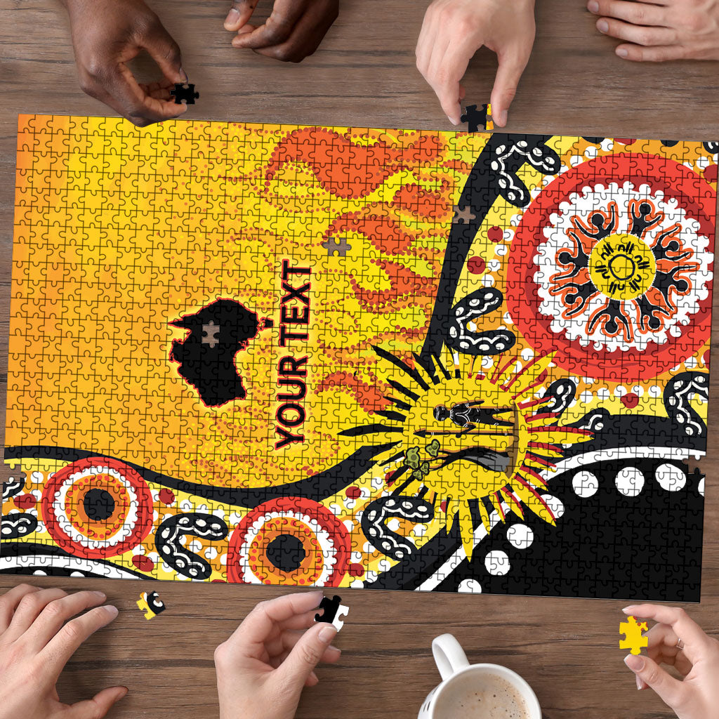 Australia Bushfire Aboriginal Personalised Puzzle Bush Fire Dreaming