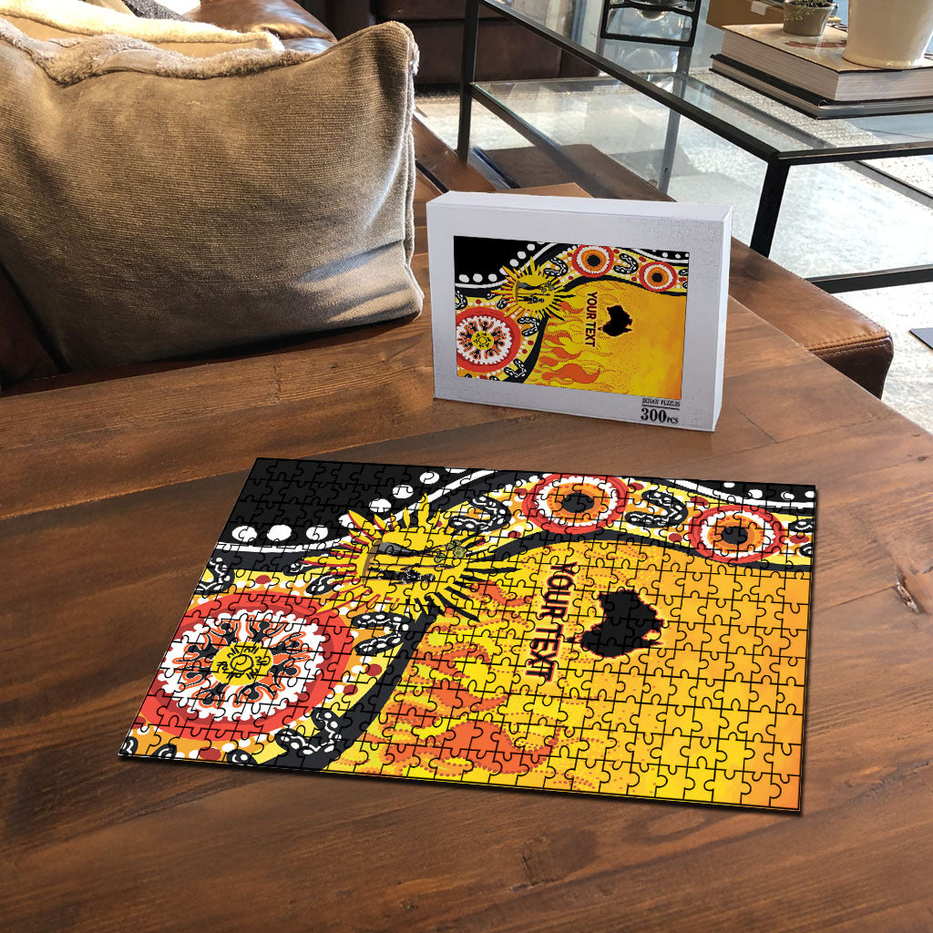 Australia Bushfire Aboriginal Personalised Puzzle Bush Fire Dreaming