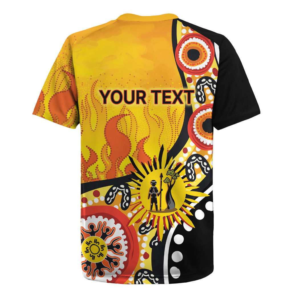 Australia Bushfire Aboriginal Personalised Rugby Jersey Bush Fire Dreaming