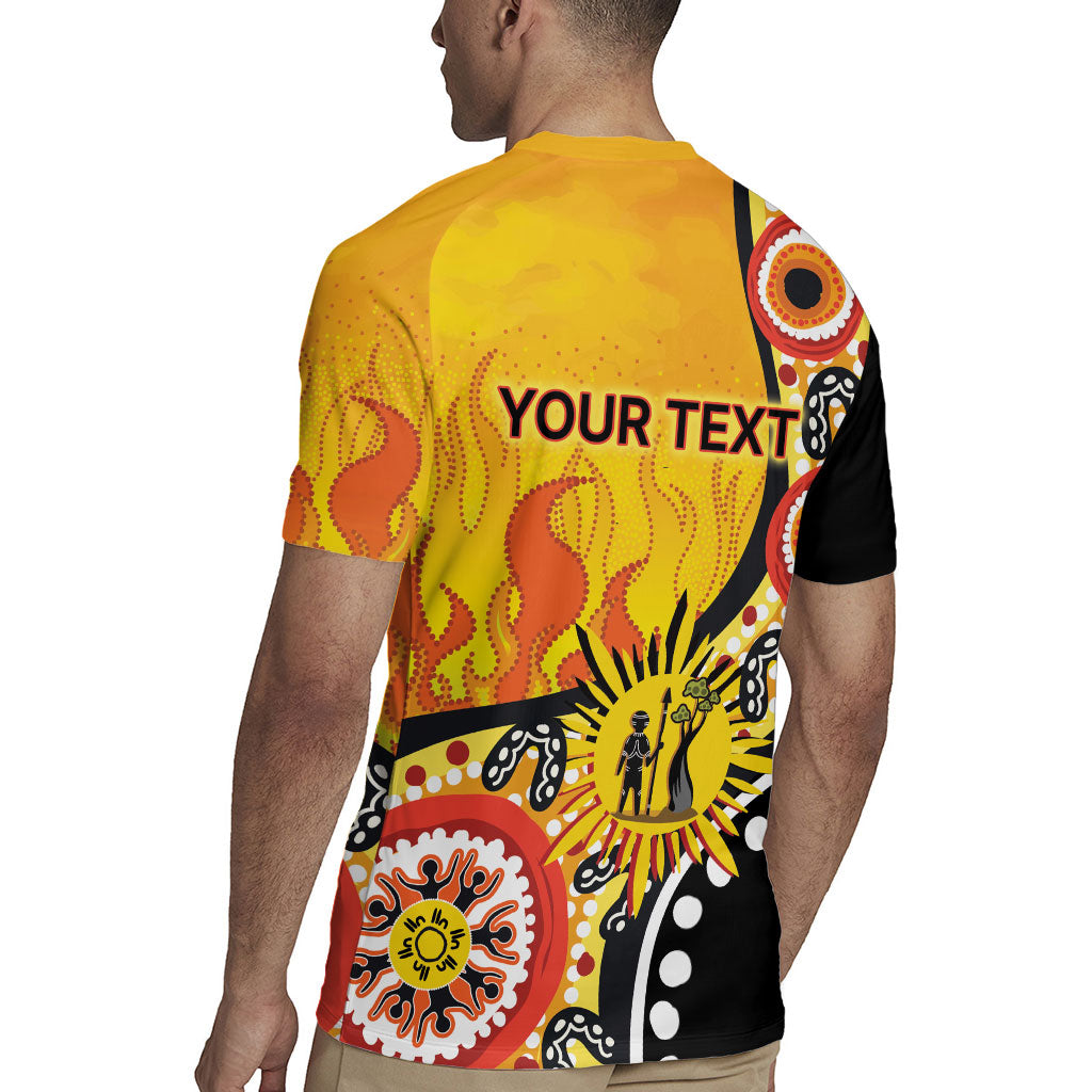 Australia Bushfire Aboriginal Personalised Rugby Jersey Bush Fire Dreaming