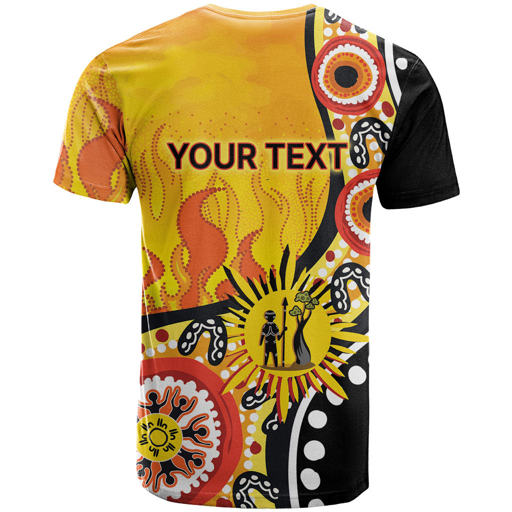 Australia Bushfire Aboriginal Personalised T Shirt Bush Fire Dreaming