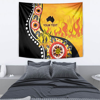 Australia Bushfire Aboriginal Personalised Tapestry Bush Fire Dreaming