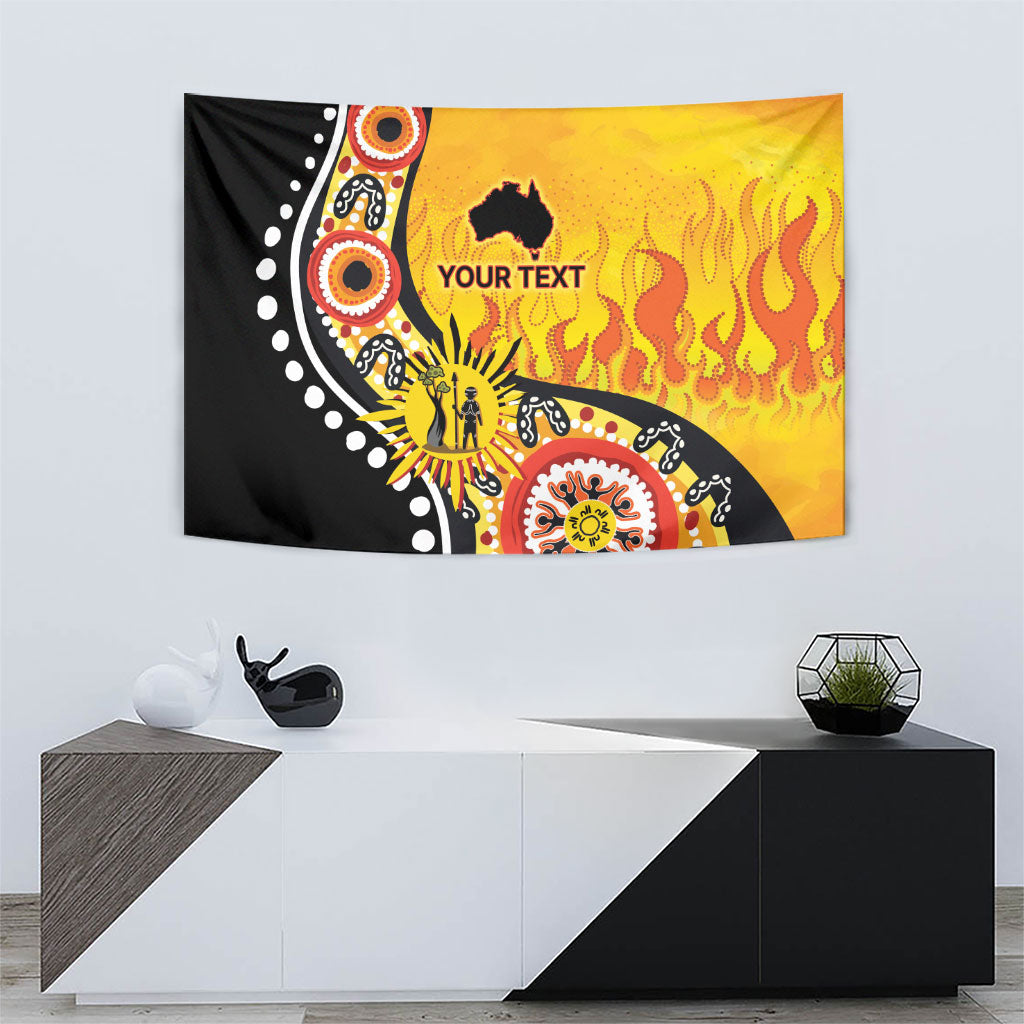 Australia Bushfire Aboriginal Personalised Tapestry Bush Fire Dreaming