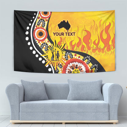 Australia Bushfire Aboriginal Personalised Tapestry Bush Fire Dreaming
