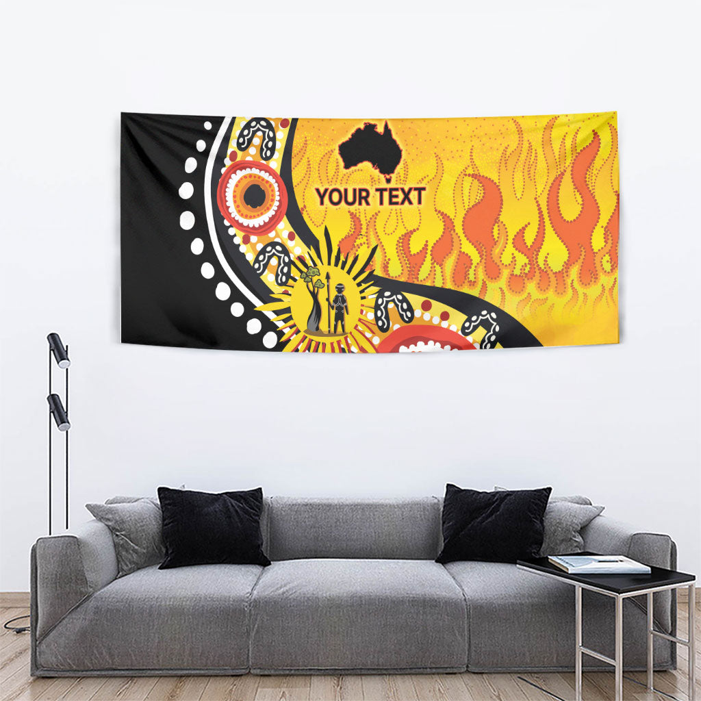 Australia Bushfire Aboriginal Personalised Tapestry Bush Fire Dreaming