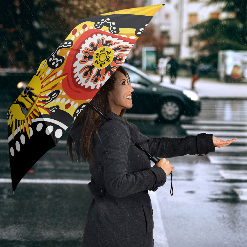 Australia Bushfire Aboriginal Personalised Umbrella Bush Fire Dreaming