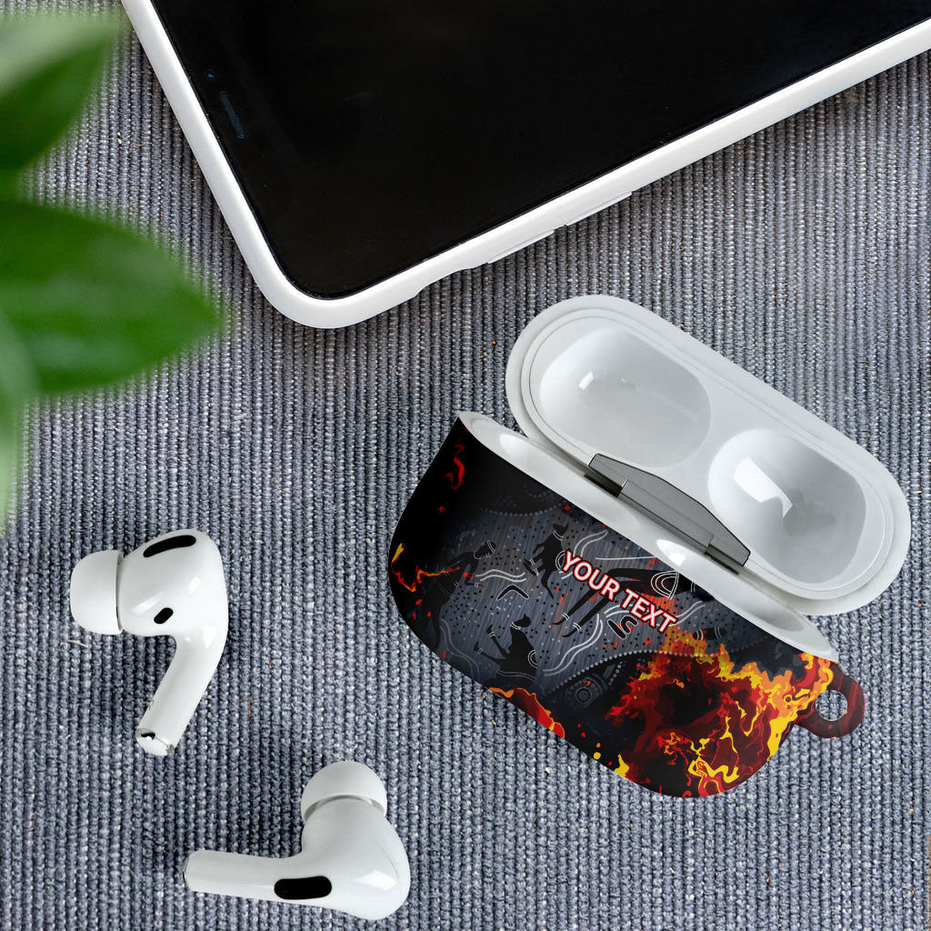 Australia Bushfire Aboriginal Personalised AirPods Case Fire Dreaming Healing Country
