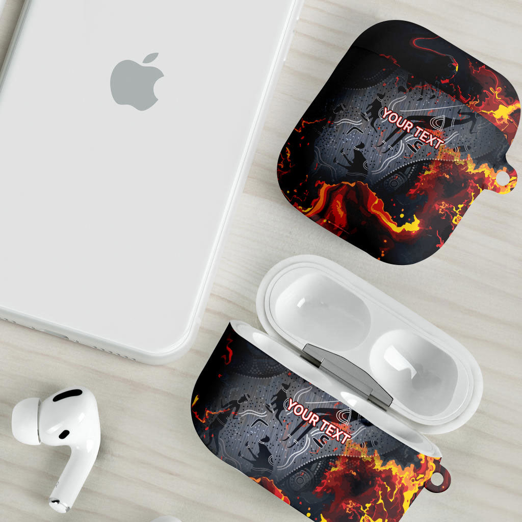 Australia Bushfire Aboriginal Personalised AirPods Case Fire Dreaming Healing Country