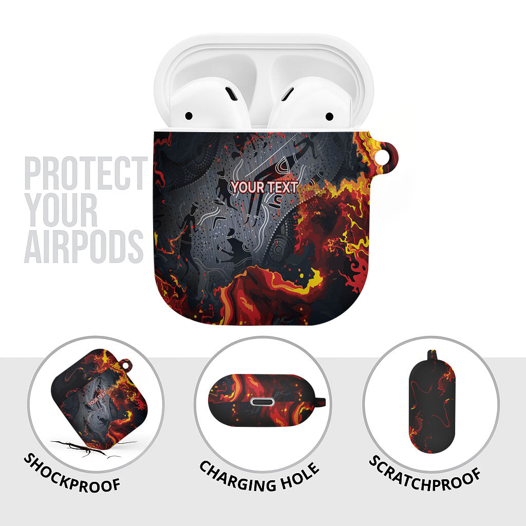 Australia Bushfire Aboriginal Personalised AirPods Case Fire Dreaming Healing Country