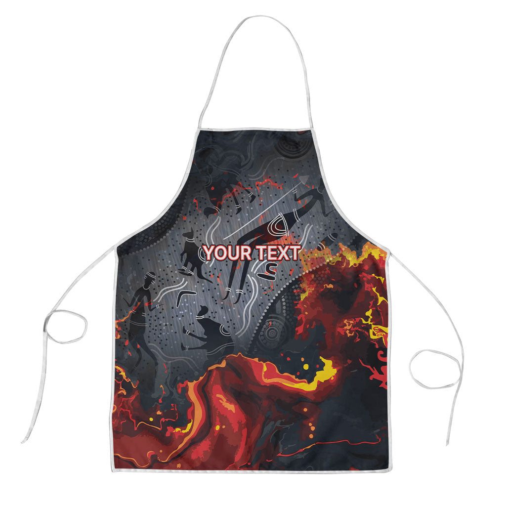 Australia Bushfire Aboriginal Personalised Apron Fire Dreaming Healing Country