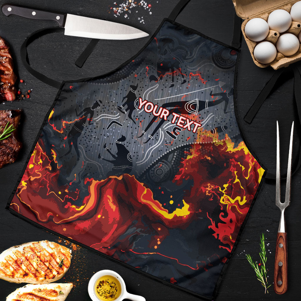 Australia Bushfire Aboriginal Personalised Apron Fire Dreaming Healing Country