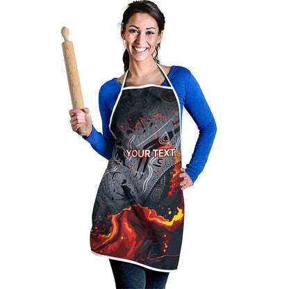 Australia Bushfire Aboriginal Personalised Apron Fire Dreaming Healing Country