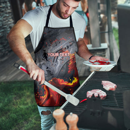 Australia Bushfire Aboriginal Personalised Apron Fire Dreaming Healing Country