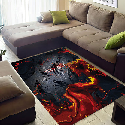 Australia Bushfire Aboriginal Personalised Area Rug Fire Dreaming Healing Country