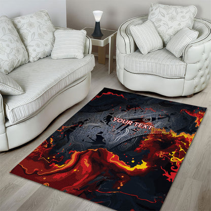 Australia Bushfire Aboriginal Personalised Area Rug Fire Dreaming Healing Country