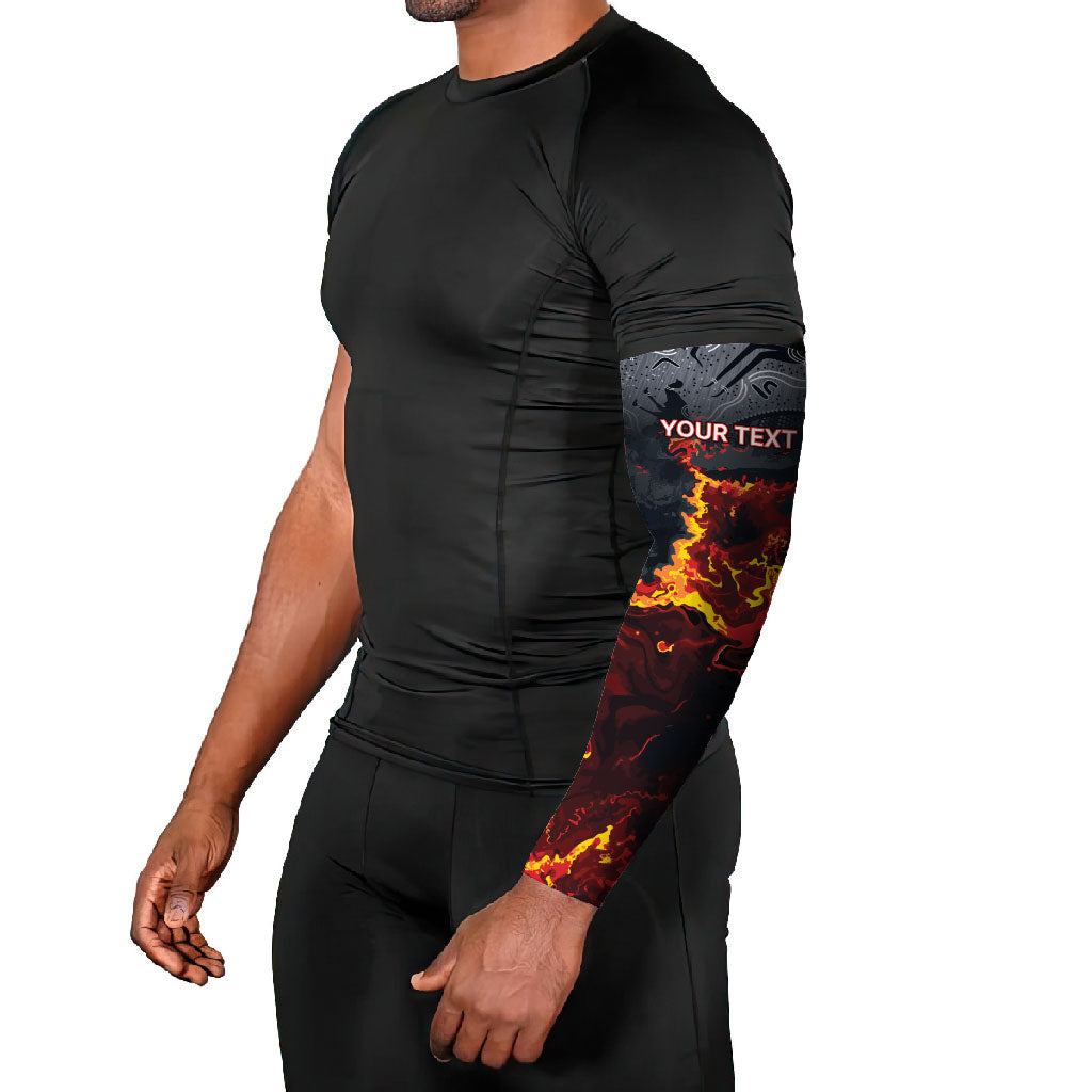 Australia Bushfire Aboriginal Personalised Arm Sleeves Fire Dreaming Healing Country
