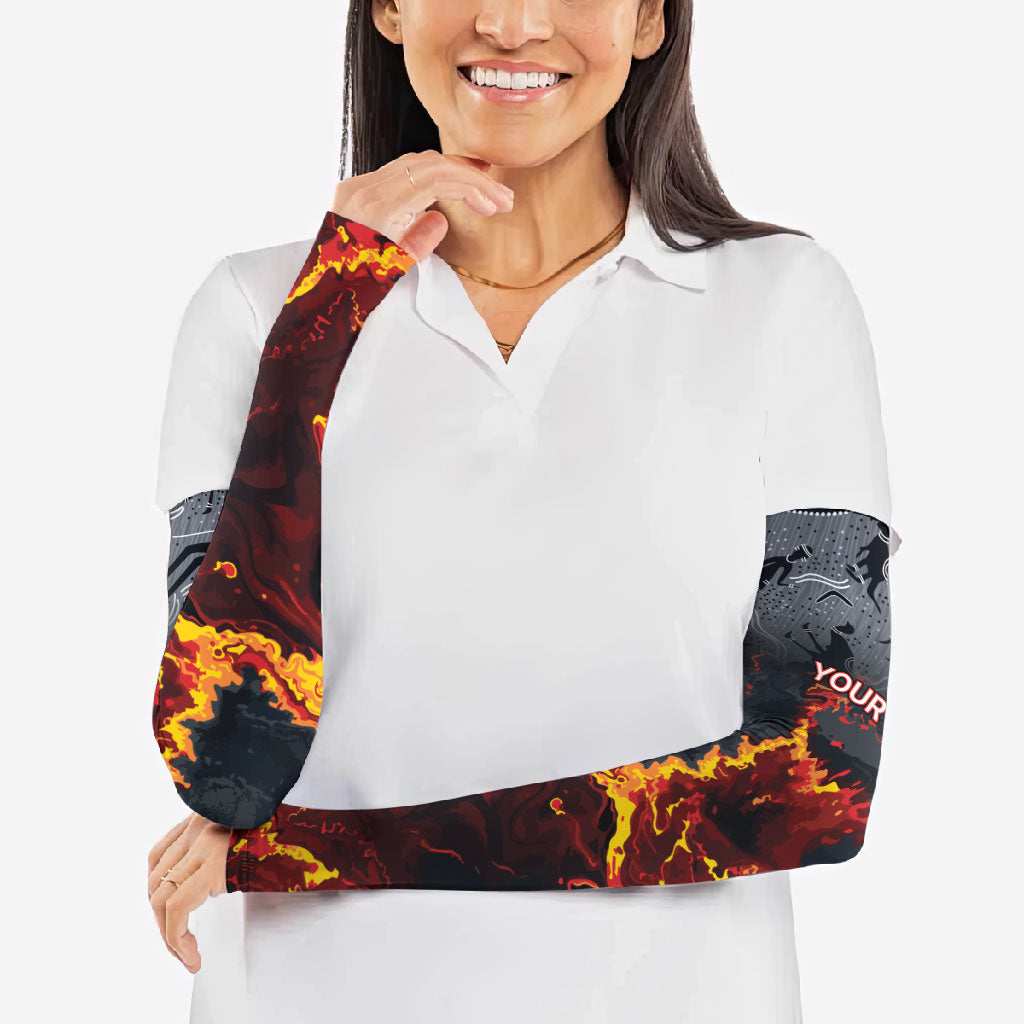 Australia Bushfire Aboriginal Personalised Arm Sleeves Fire Dreaming Healing Country