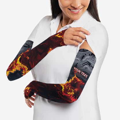 Australia Bushfire Aboriginal Personalised Arm Sleeves Fire Dreaming Healing Country