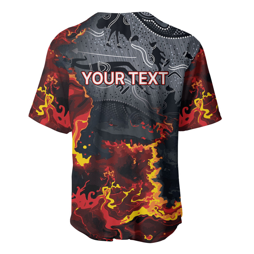 Australia Bushfire Aboriginal Personalised Baseball Jersey Fire Dreaming Healing Country