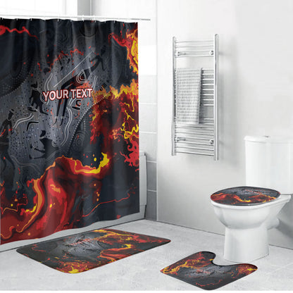 Australia Bushfire Aboriginal Personalised Bathroom Set Fire Dreaming Healing Country