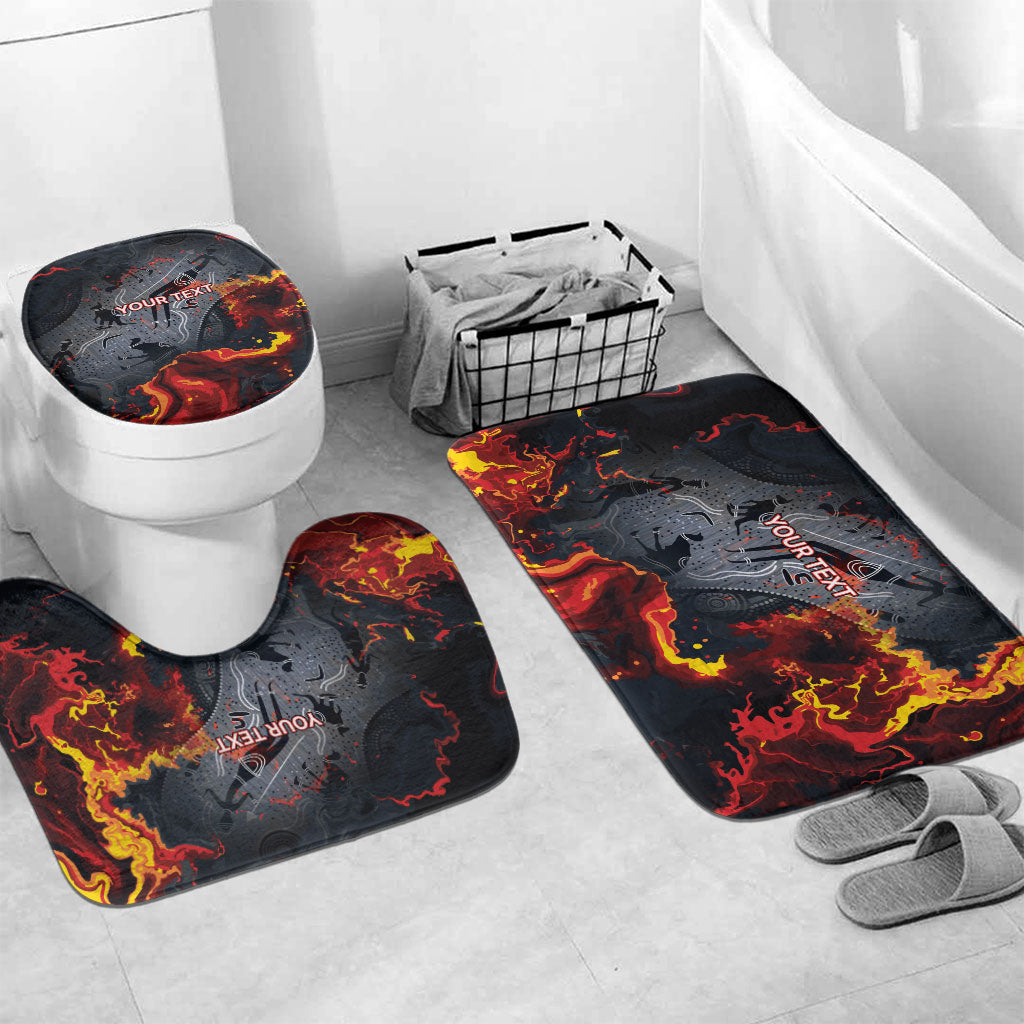 Australia Bushfire Aboriginal Personalised Bathroom Set Fire Dreaming Healing Country