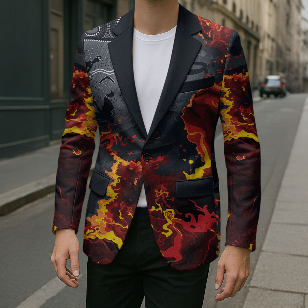 Australia Bushfire Aboriginal Personalised Blazer Fire Dreaming Healing Country