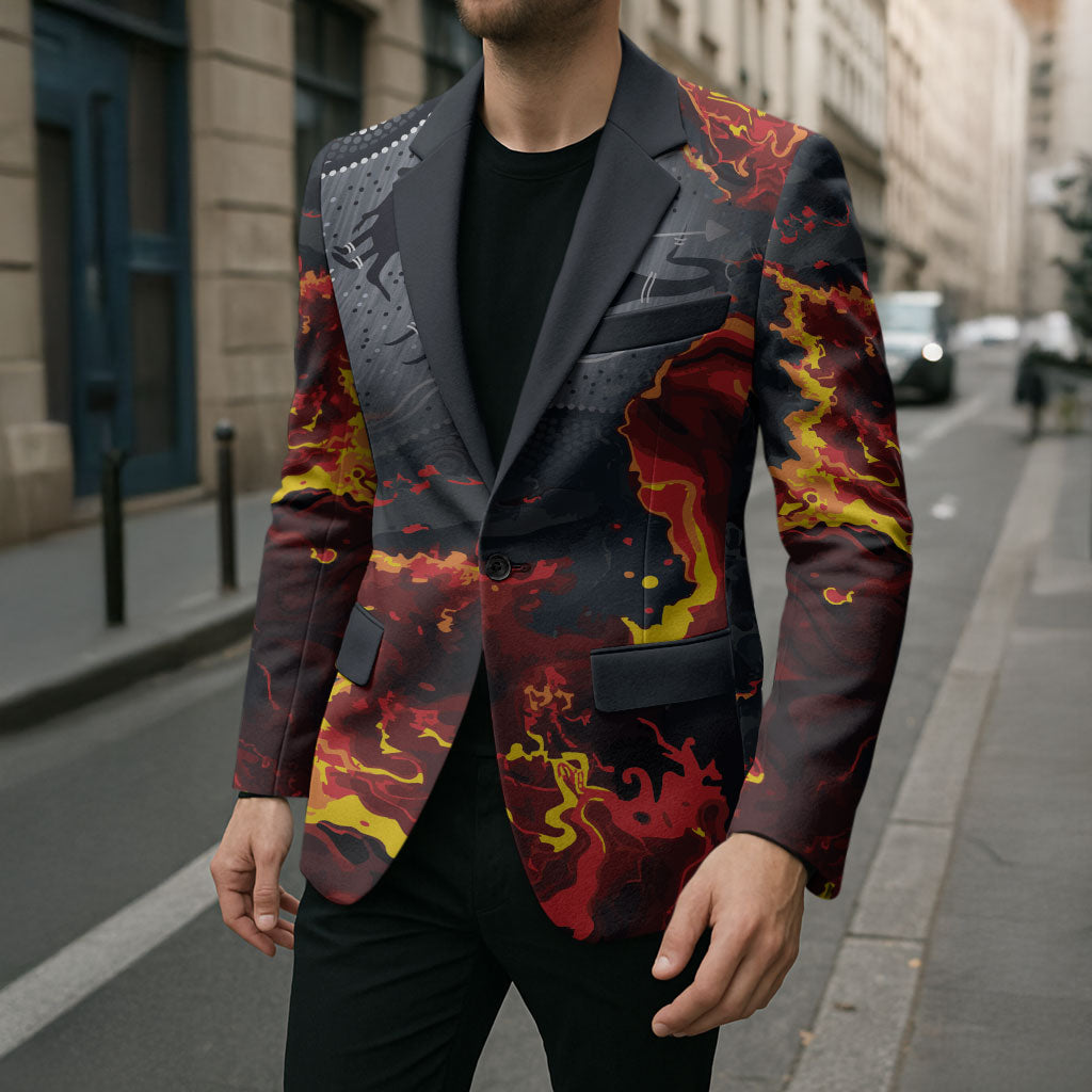 Australia Bushfire Aboriginal Personalised Blazer Fire Dreaming Healing Country