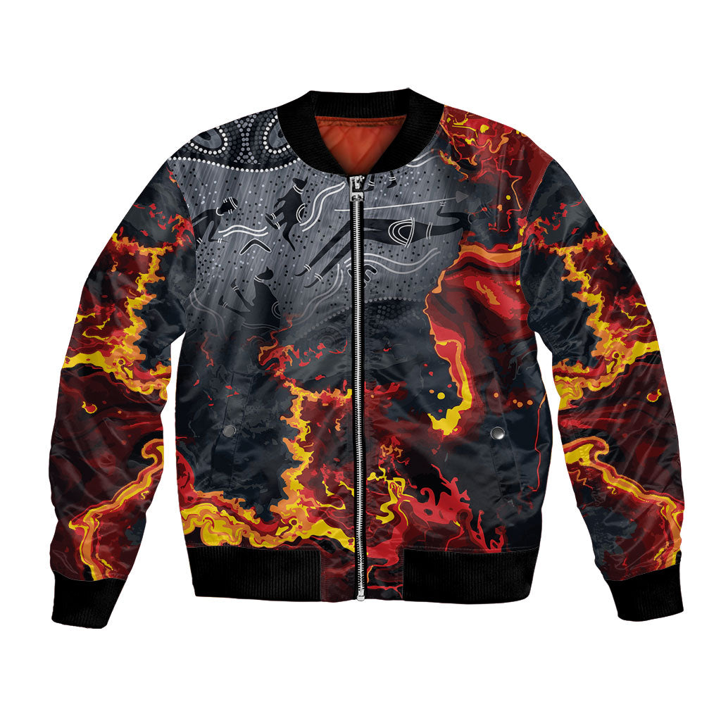 Australia Bushfire Aboriginal Personalised Bomber Jacket Fire Dreaming Healing Country
