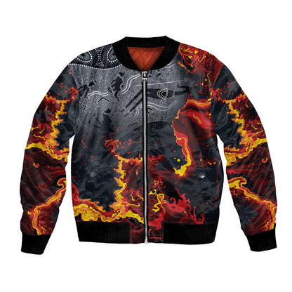 Australia Bushfire Aboriginal Personalised Bomber Jacket Fire Dreaming Healing Country