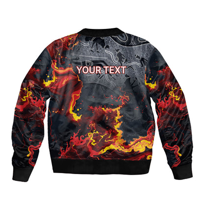 Australia Bushfire Aboriginal Personalised Bomber Jacket Fire Dreaming Healing Country