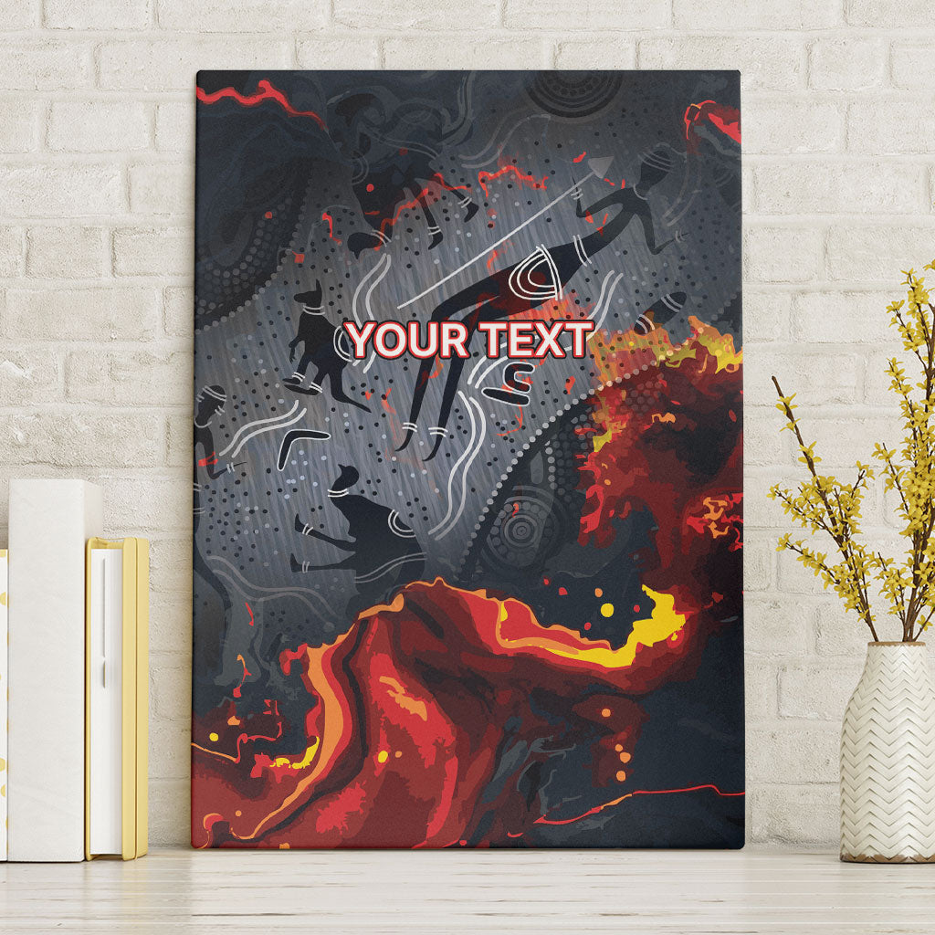 Australia Bushfire Aboriginal Personalised Canvas Wall Art Fire Dreaming Healing Country
