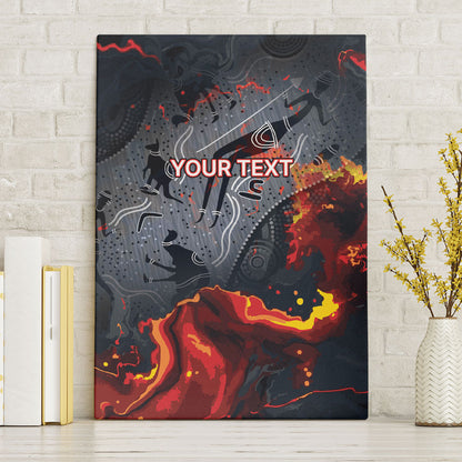 Australia Bushfire Aboriginal Personalised Canvas Wall Art Fire Dreaming Healing Country