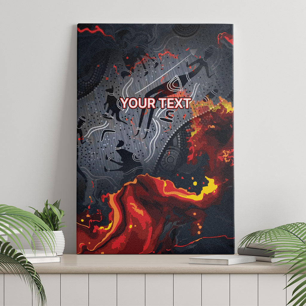 Australia Bushfire Aboriginal Personalised Canvas Wall Art Fire Dreaming Healing Country