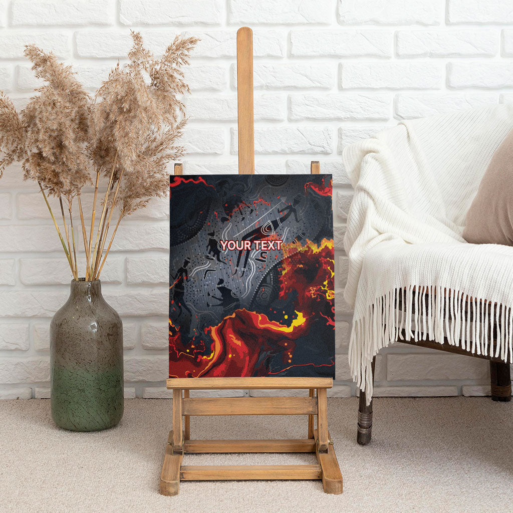 Australia Bushfire Aboriginal Personalised Canvas Wall Art Fire Dreaming Healing Country