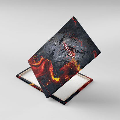 Australia Bushfire Aboriginal Personalised Canvas Wall Art Fire Dreaming Healing Country