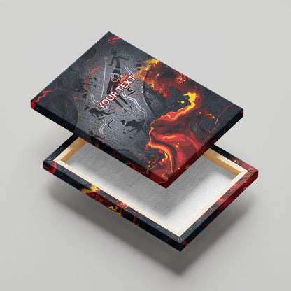 Australia Bushfire Aboriginal Personalised Canvas Wall Art Fire Dreaming Healing Country